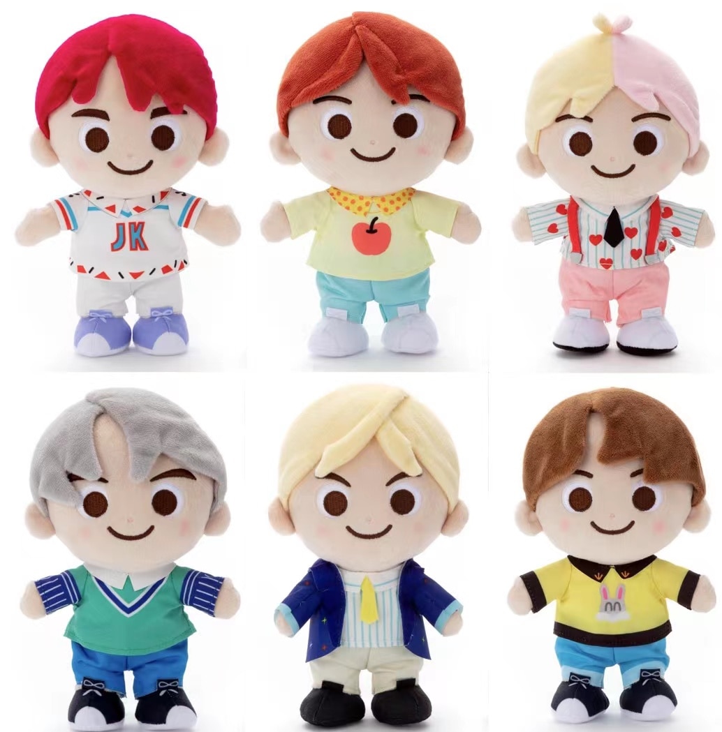 Bt21 Plush Toy Kpop Stars Peripheral Kawaii Animals Soft Stuffed Dolls TinyTAN BTS V RM - BT21 Plush
