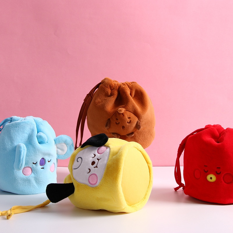 Kawaii Bt21 Dream Baby Series Cartoon Plush Toy Doll Girl Fashion Large Capacity Bucket Bag Anime 1 - BT21 Plush