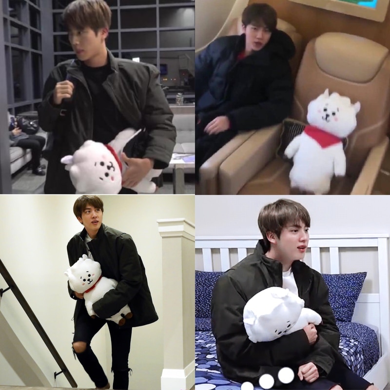 Kawaii Kpop Bangtan Star Boys Plush Toy Rj Jin Family Stuffed Doll Sheep Sofa Cushion Exquisite 2 - BT21 Plush