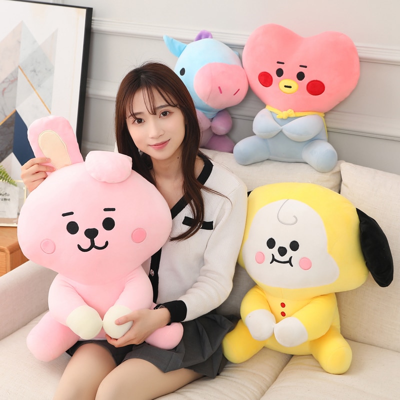 Kpop Star Kawaii Bangtan Boys Plush Toy Anime Stuffed Doll Lovely Rabbit Sheep Koala Sofa Cushion - BT21 Plush