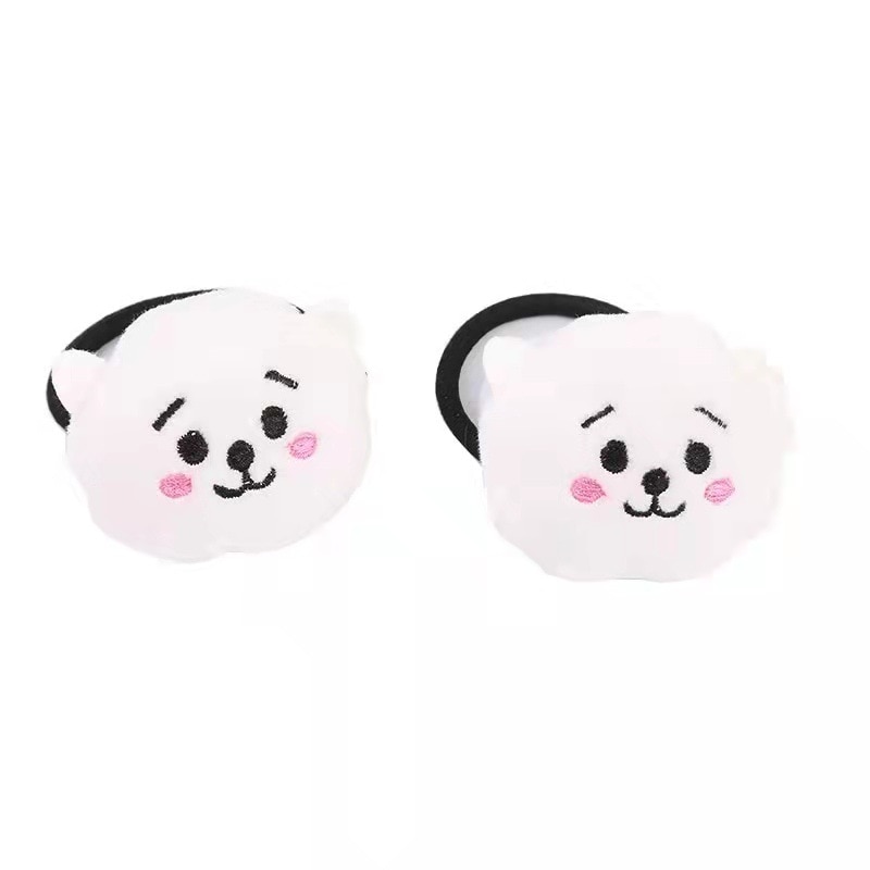 Line Friends Anime Bt21 Baby Series Plush Doll Headband Hair Ring Kawaii Tata Rj Chimmy Cooky 3 - BT21 Plush